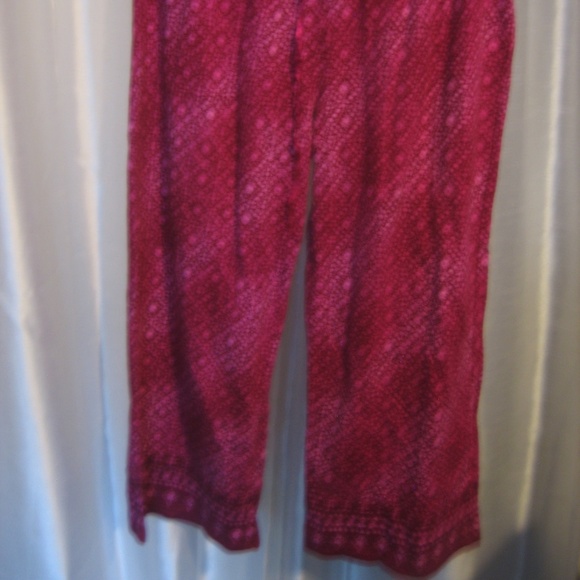 Nautica Blue Sleepwear Dark Pinks Drawstring Lounge Capri's Sz L Pre-Owned - Picture 2 of 5